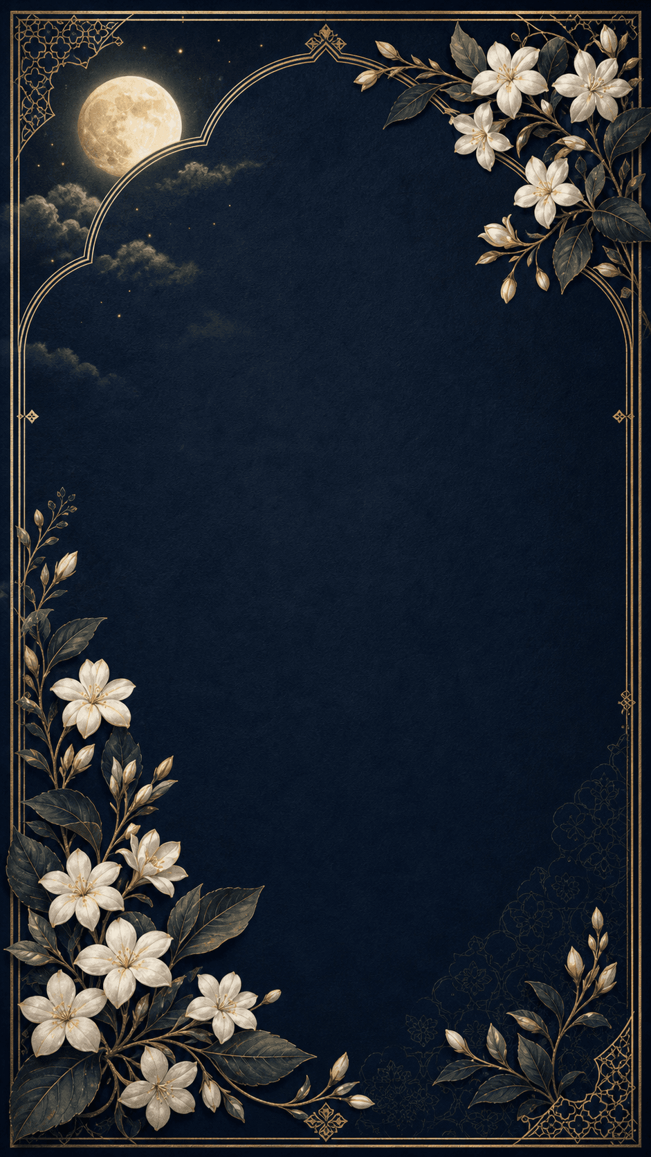 Moonlit Jasmine invitation design